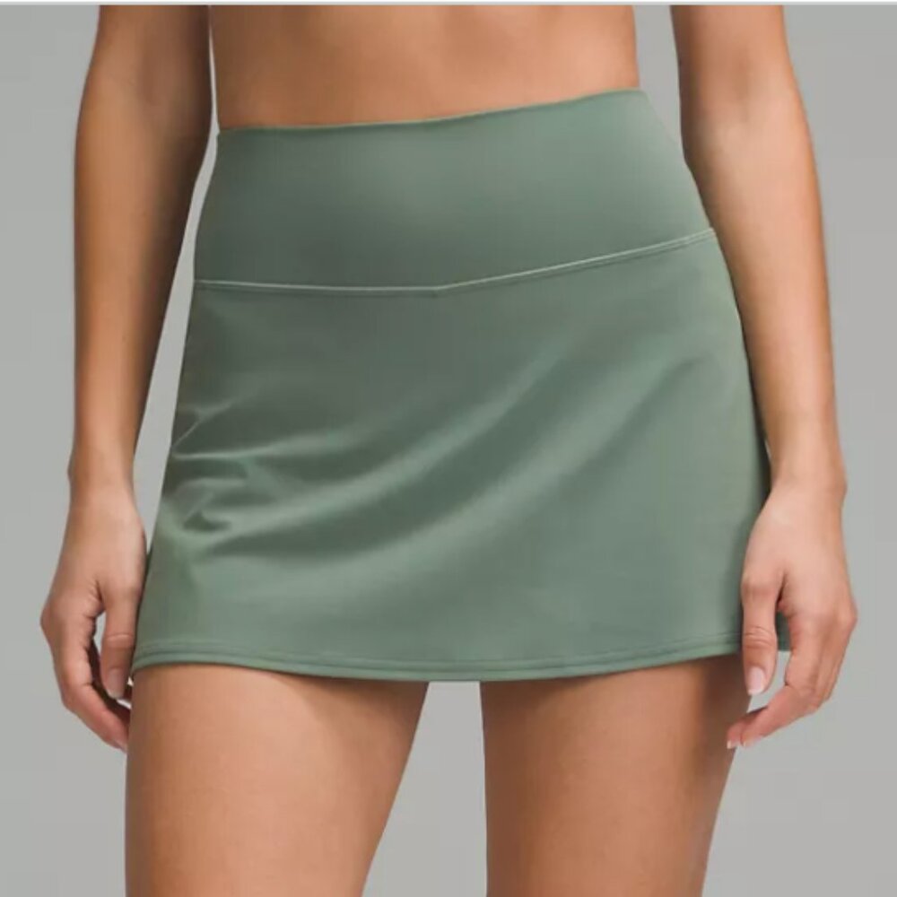 lululemon Align™ High-Rise Skirt, size 8, Grey Eucalyptus
